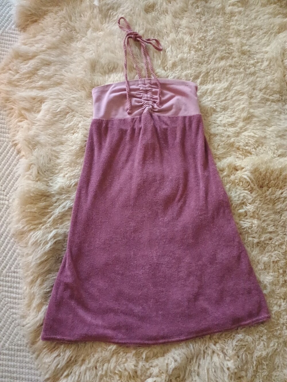 Hard Tail Summer Terry Cloth Mauve Pink Women's Size M New